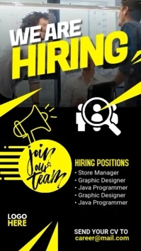 We Are Hiring digital story Цифровой дисплей (9 : 16) template