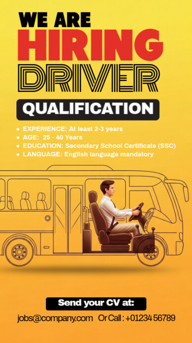 We Are Hiring Driver Template | PosterMyWall