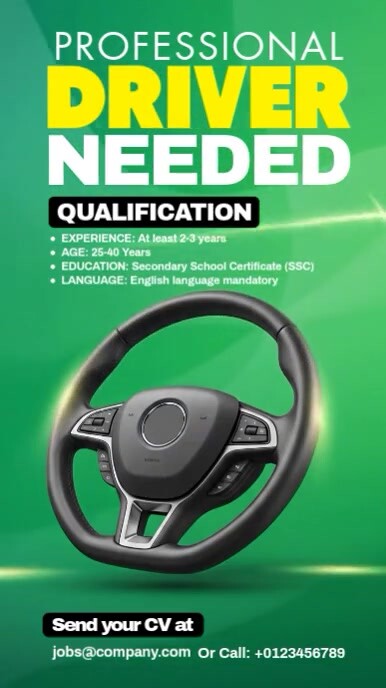 We Are Hiring Driver Template | PosterMyWall