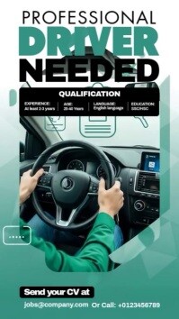 We Are Hiring Driver Instagram Story template