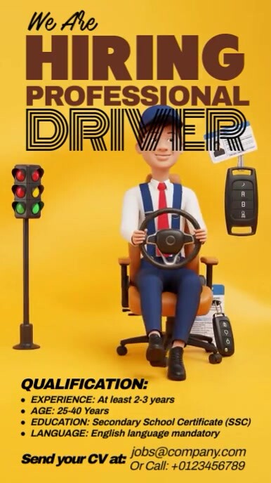 We Are Hiring Driver Template | PosterMyWall