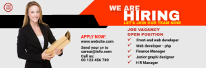 We are hiring Email Header template