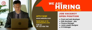 We are hiring Email Header template