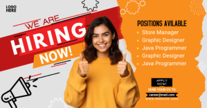 We Are Hiring Facebook Event Cover template