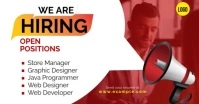 We are hiring Facebook Event Cover template