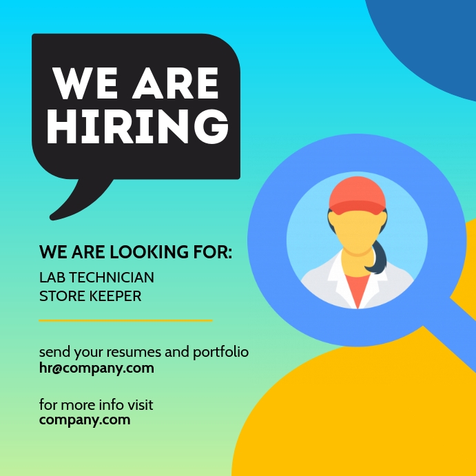 We Are Hiring Facebook Post Instagram 帖子 template