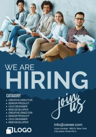 We are hiring Flyer ( A5 template