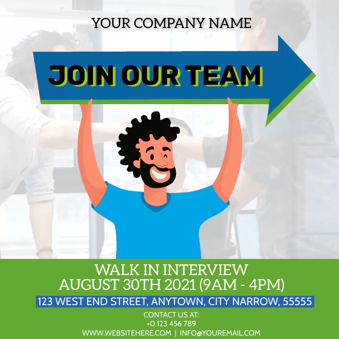 WE ARE HIRING FLYER AD Template Instagram Plasing