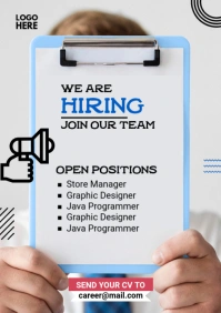 We Are Hiring Flyer A1 template