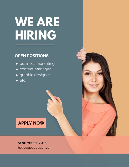 we are hiring flyer Template PosterMyWall