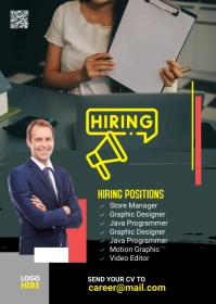 We Are Hiring Flyer A6 template