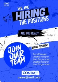 We Are Hiring Flyer A6 template