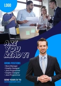 We Are Hiring Flyer A6 template