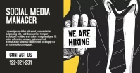 We are hiring flyer Facebook-annonce template