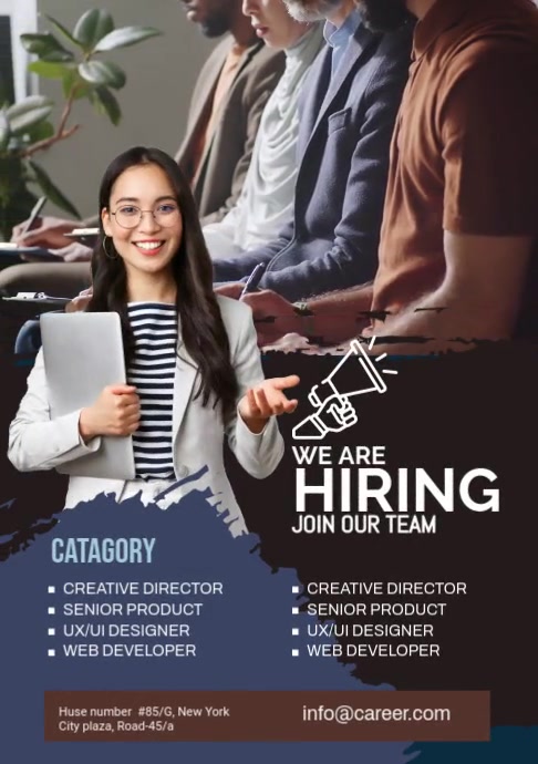 We are hiring Flyer A5 template