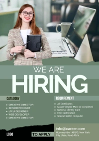 We are hiring Flyer A1 template