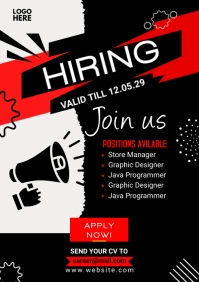 We Are Hiring Flyer A1 template