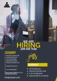 We are hiring Flyer A6 template