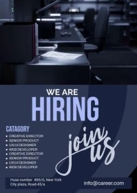 We are hiring Flyer A6 template