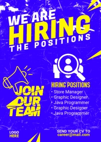 We Are Hiring Flyer A6 template