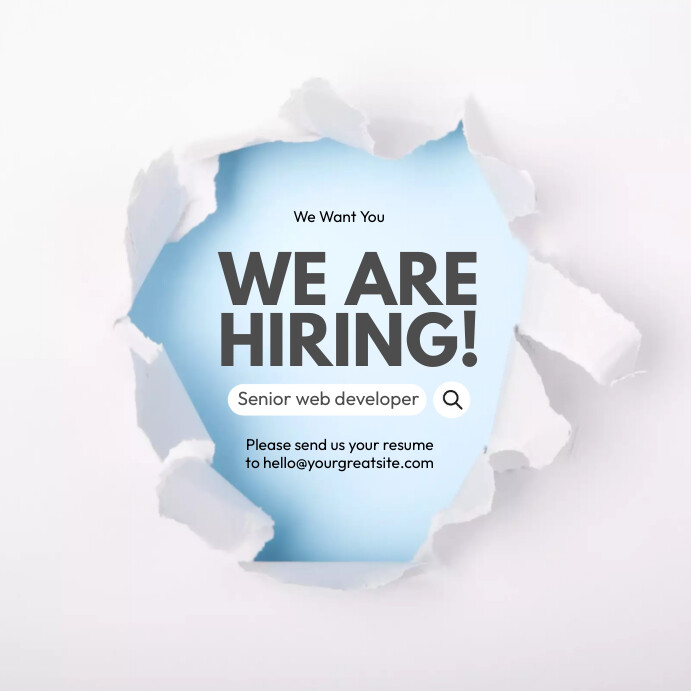 Copy of We Are Hiring IG Post | PosterMyWall