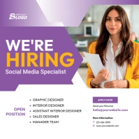 We Are Hiring Instagram Post template