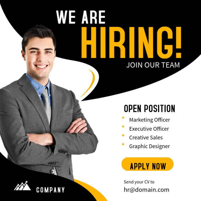 We are Hiring Instagram Post Template PosterMyWall