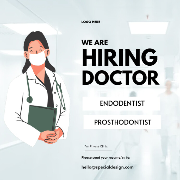 We Are Hiring  Instagram Post template