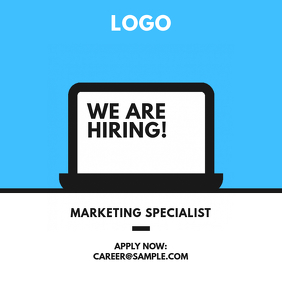We Are Hiring Job Application Post Template | PosterMyWall