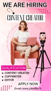 We Are Hiring Instagram Story template