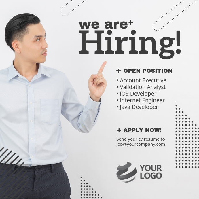 We are Hiring Job Instagram Post Template PosterMyWall
