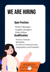 We are hiring job opportunities A4 template
