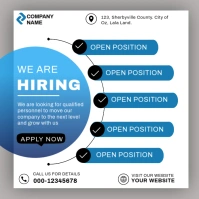We are hiring job vacancy post template Instagram-opslag