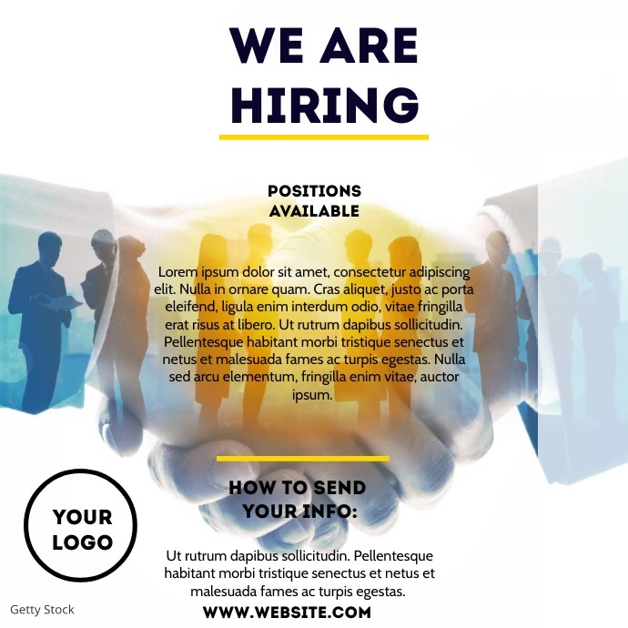 We are hiring jobs available flyer ad Template | PosterMyWall