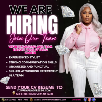 We Are Hiring Join Team Instagram-Beitrag template