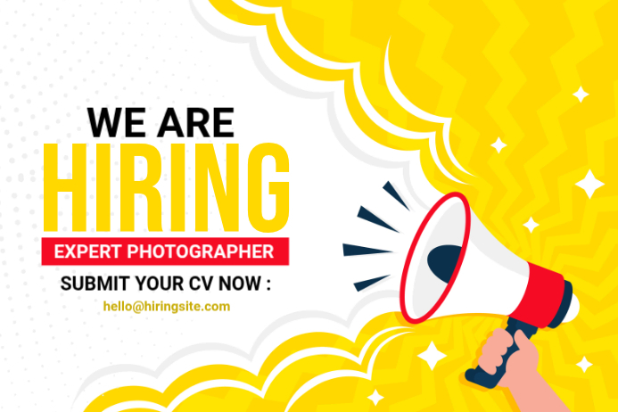 We Are Hiring Label Labels Template | PosterMyWall
