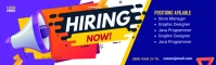 We Are Hiring LinkedIn Background Image LinkedIn-Hintergrundbild template