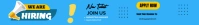 We are hiring new post jobs positions Etsy Banner template