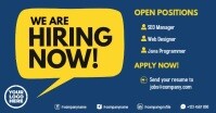 We are Hiring Now Instagram Facebook video template