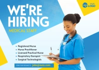 We are Hiring Nurses Ad Template Poskaart