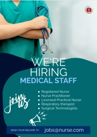 We are Hiring Nurses Template A3