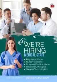 We are Hiring Nurses Template A3