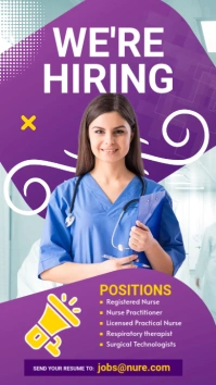 We are Hiring Nurses Template Digital Display (9:16)