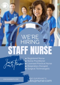 We are Hiring Nurses Template A6