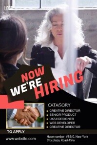Pinterest Hiring Posts We are hiring Pinterest Graphic Template | PosterMyWall