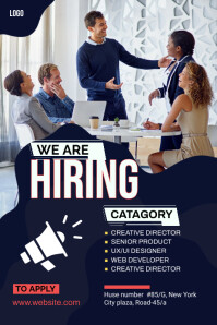 Pinterest Hiring Posts We are hiring Pinterest Graphic Template | PosterMyWall