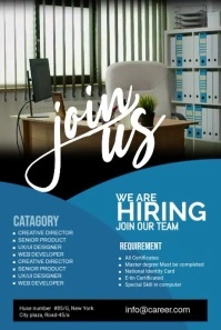 We are hiring Pinterest Graphic template
