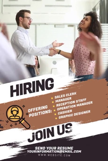 Pinterest Hiring Posts We Are Hiring Pinterest graphic Template | PosterMyWall