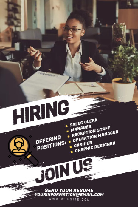 Pinterest Hiring Posts We Are Hiring Pinterest graphic Template | PosterMyWall