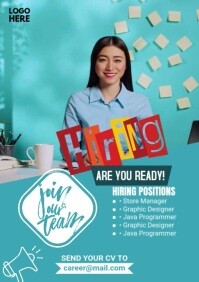 Pinterest Hiring Posts We Are Hiring Pinterest Graphic Template | PosterMyWall